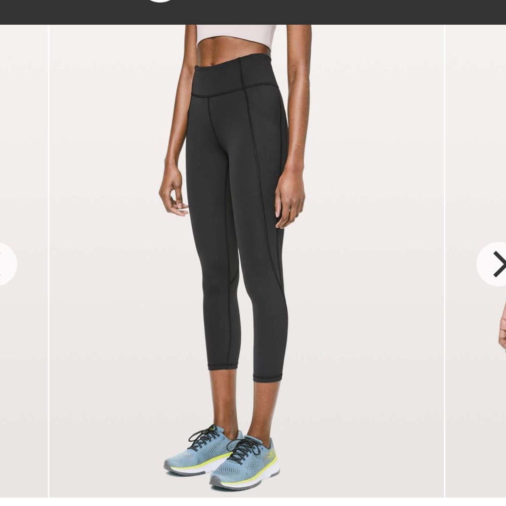 LuluLemon Time to sweat crop 23”